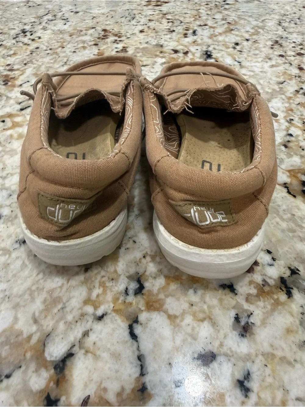 Hey Dude Kids Moccasins in Tan with White Sole